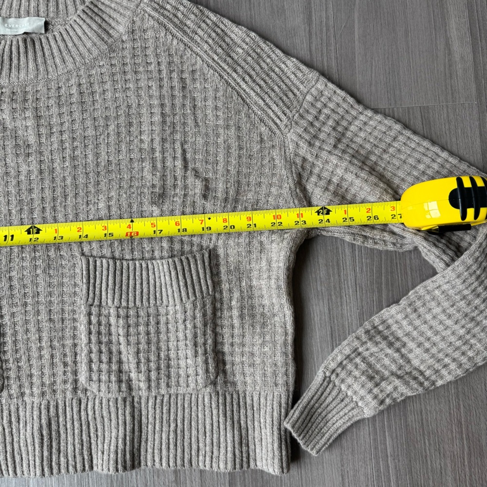 Everlane Belgian-Waffle Pocket Pullover in ReCashmere, XS - Picture 6 of 6